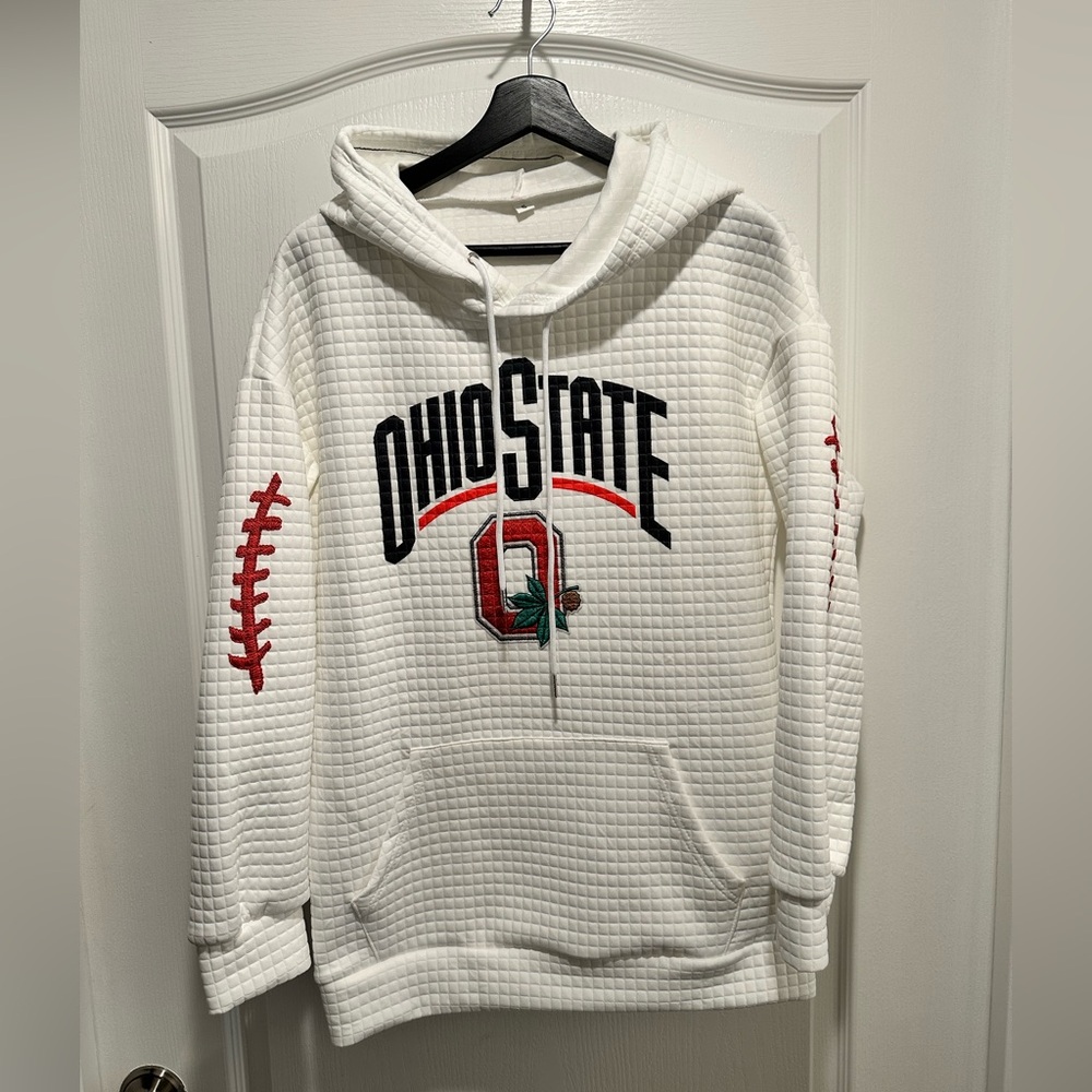 Ohio State Buckeyes Women’s Waffle Game Day Hoodie, Size Small - Picture 6 of 6